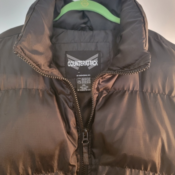 Men's Black Bubble Vest, Size 2XL - Picture 3 of 3